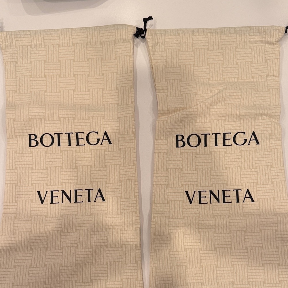 Bottega Veneta Beige Patterned Dust Bags